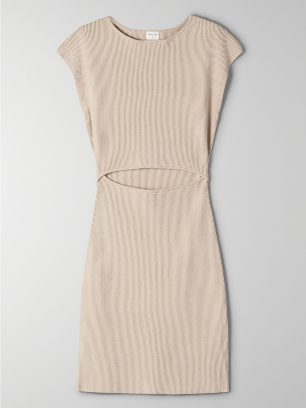 Aritzia Wilfred Free Cut-Out Knit Mini Dress